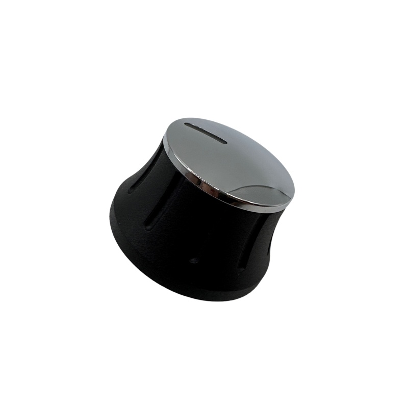 Knob Bel Cont Elec Blk-Chr/Blk