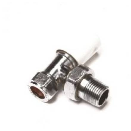 15mm Chrome Cosmos Angled Radiatior Control Valve